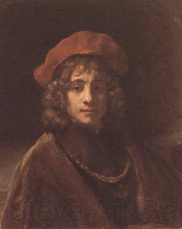 REMBRANDT Harmenszoon van Rijn Portrait of Titus (mk33) Spain oil painting art